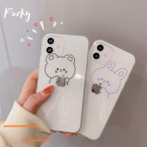 ins cute cartoon applies apple 12 11Pro Max mobile phone shell iPhonex xr xs female 12mini silicone cover 7 8plus lovers xm