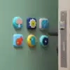 Cartoon silicone anti-collision pad door back door handle Refrigerator door anti-bump mute wall sticker thickened buffer sticker anti-collision strip