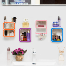 Creative Digital Plastic Bathroom Shelf Traceless Suction Cup Soap Rack Suction Wall Soap Box Toilet Storage Rack