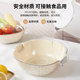 双层洗菜盆沥水篮八件套厨房客厅家用洗水果盘简约塑料淘菜菜篮子