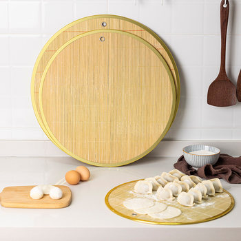 Bamboo dumpling curtain cover curtain placemat tray