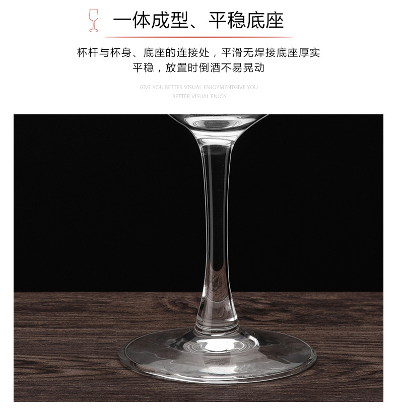 Sáng tạo không chì thủy tinh rượu vang đỏ thủy tinh đặt 6 ly cốc chân cao cup lớn decanter rượu vang nhà