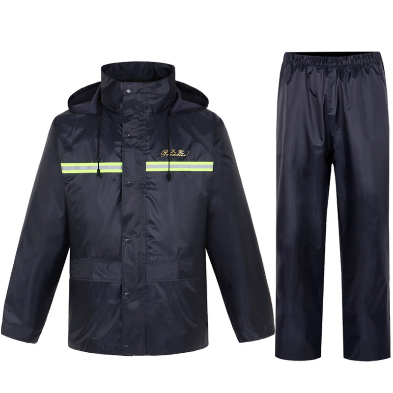 Paradise Locomotive Electric Car Division Raincoat Rain Pants Suit Two-piece Double Layer Outdoor suit Inprint logo