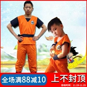 Trang phục Halloween Dragon Ball Sun Wukong trẻ em rùa nam cosplay trang phục biểu diễn anime phụ huynh-trẻ em