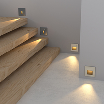 Stairs Sensing Ground Floor Lamp Embedded Hallway Aisle Step Light 86 Type Human Body Sensing Intelligent Led Small Night Light