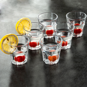 【6只装】高硼硅耐热家用玻璃杯