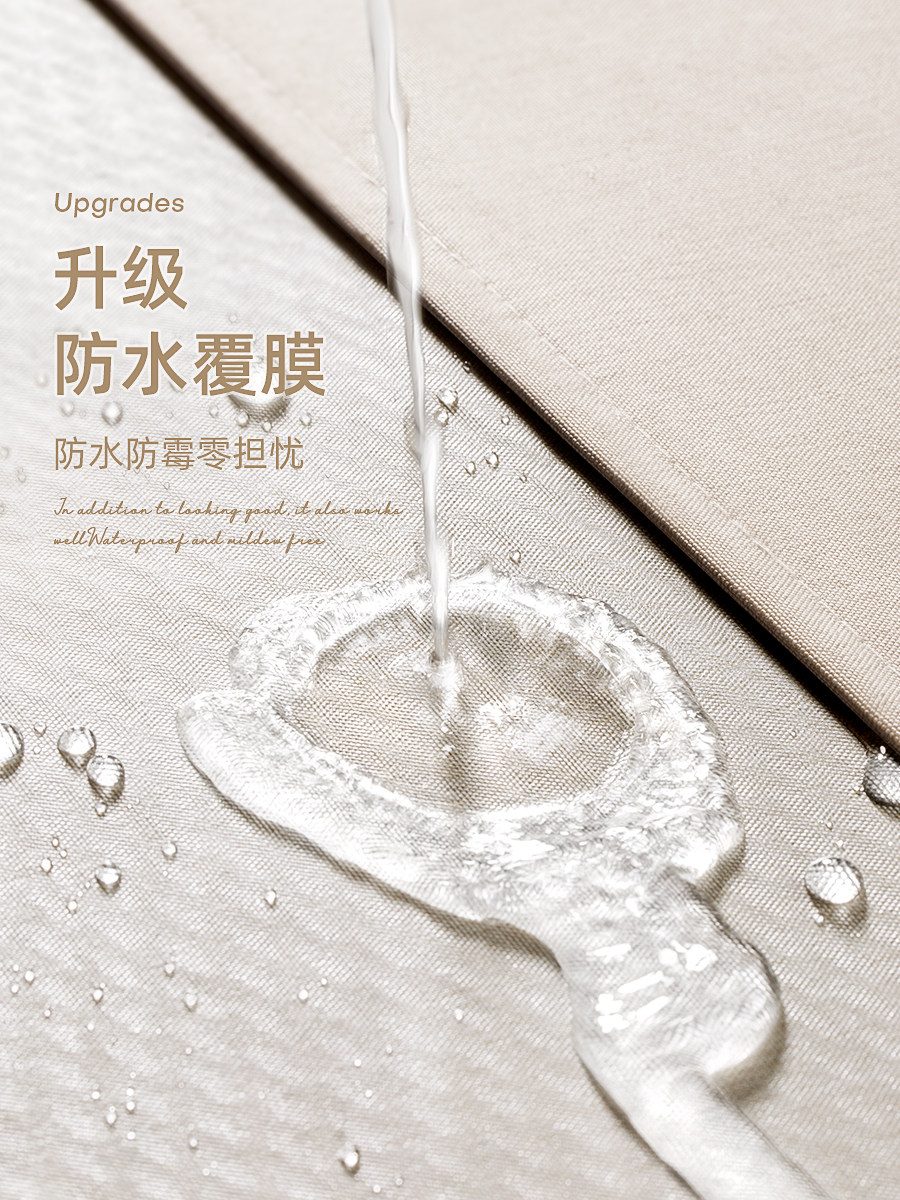 Shower Curtain Bathroom Toilet Curved Waterproof Shower Room Dry and Wet Separation Partition Curtain No-Drill L-Shaped Rod U