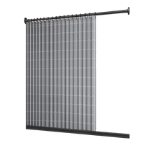 Bathroom special shower curtain bathroom invisible folding rain partition curtain winter waterproof and mildew-proof thickened vertical water barrier curtain
