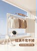 Suction Cup Foldableing Clothes Drying Rack Balcony Indoor Home Bay Window Rental Quilt Artifact Fixed Telescopic Clothes Drying Rod