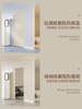 Honeycomb Foldableing Door Trackless Invisible Sliding Partition Living Room Kitchen Bathroom Toilet Bathroom Bedroom Balcony Door Curtain