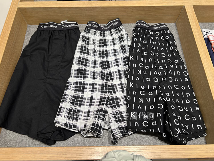 Ck Underwear 24 Spring/Summer New Men's Three-Pack Loose Boxer Briefs Np2684O