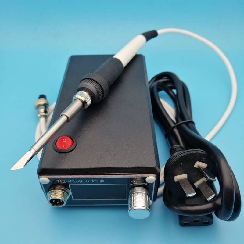 T12 soldering station Chinese cabbage white light T12 digital display soldering station automatic sleep mobile phone repair tool technician favorite