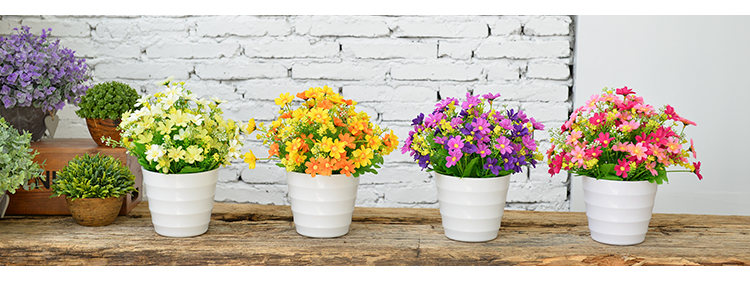 Mô phỏng hoa đặt trang trí nội thất hoa phòng khách nhà phụ kiện đồ nội thất chậu nhựa hoa giả hoa nhảy nhảy trong chậu - Hoa nhân tạo / Cây / Trái cây hoa giả trang trí phòng khách