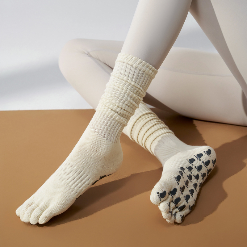 2026 New Mid-Calf Yoga Socks, Non-Slip, Professional Women's Summer Five-Toe Socks, Pilates-Specific Indoor Sports 2026 New Mid-Calf Yoga Socks, Non-Slip, Professional Women's Summer Five-Toe Socks, Pilates-Specific Indoor Sports