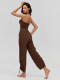 European and American Style Pilates One-Piece Jumpsuit Aerial Yoga Clothing Sports Fitness Sexy Jumpsuit with Chest Pads for Women