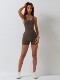 European and American Style One-Piece Bodysuit Fitness Clothing for Women Aerial Yoga Jumpsuit Training Suit High-End Butt-Lifting Summer