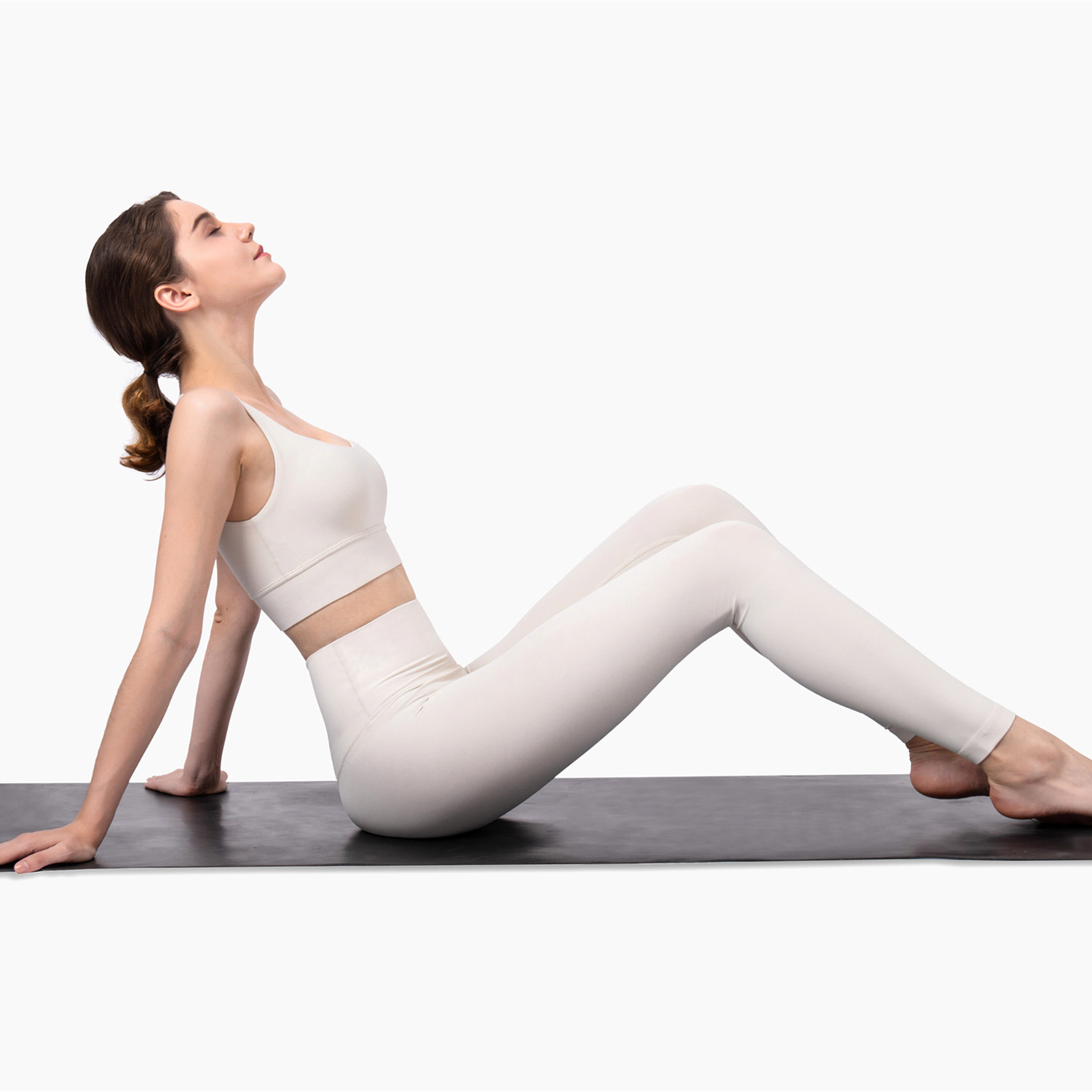 New professional white good-looking Pilates yoga clothing high-end temperament fairy female gym sports suit