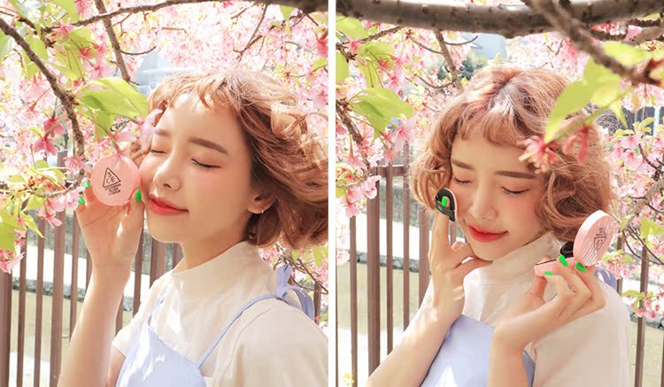 Spot Korea Chính hãng 3ce New Air Cushion Blush Moisturising Juice Moisturising Màu nude trang điểm Sửa chữa rouge phấn má hồng mac