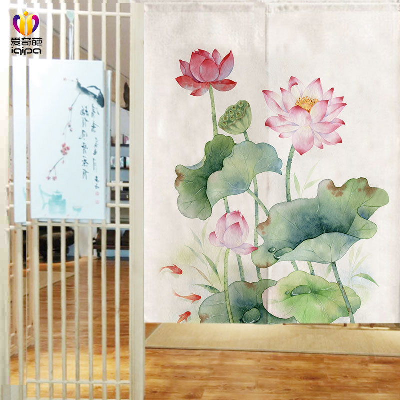 Summer Lotus Chinese Curtain Curtain Custom Custom Sheet Custom Custom Shuttle Custom Custom Shut Custom