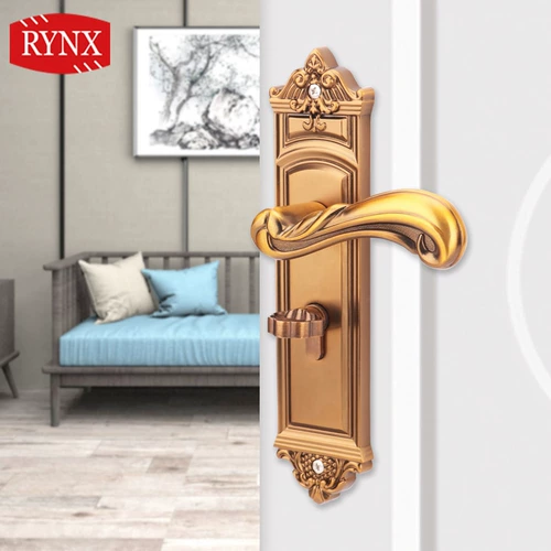 [Rynx lingshi] 5 несущих Huanggu Медные европейские дверные замки в помещении.