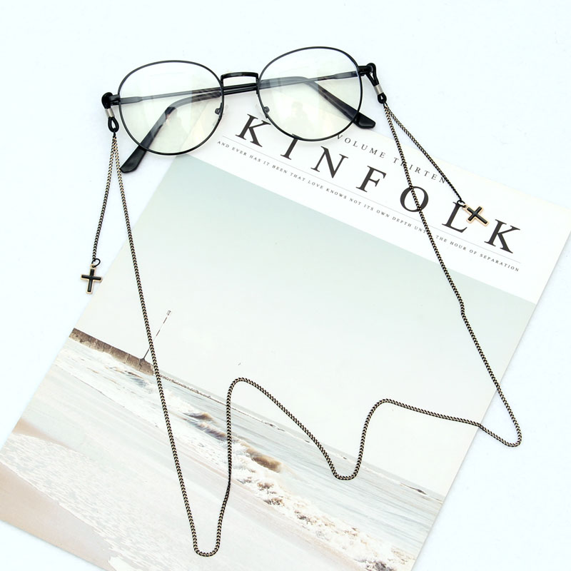 Glasses Chain Women Hanging Neck Mesh Red Chaints Fashion Trim Hangings Retro Anti Slip Rope Sunglasses Black Pendant Chain