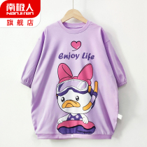 Girls sleepdress pure cotton childrens fairy pajamas spring and autumn girls Cartoon long sleeve princess wind summer 2022 new models
