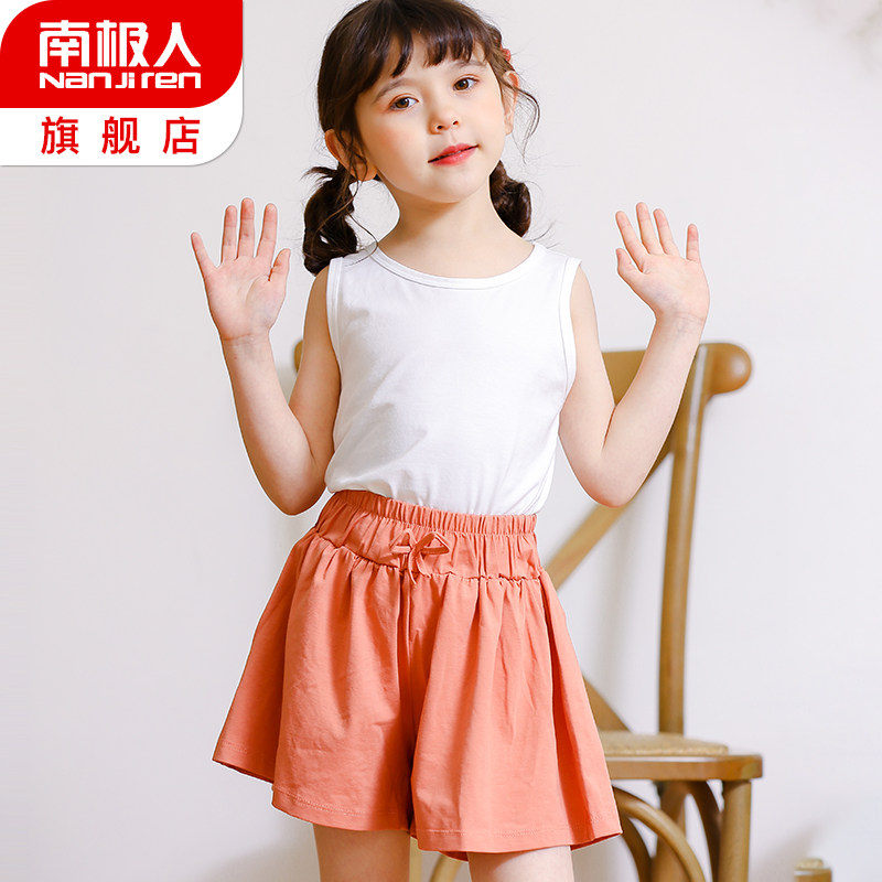Girls Skirt Summer thin baby jk skirt Pleated skirt Little girl short skirt Summer primary school student anti-naked skirt