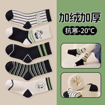 Childrens socks plus thickening boy baby cotton socks winter tube boy in the winter cylinder of large children in autumn and winter