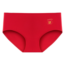 Antarctic native year underwear womens pure cotton antibacterial shorts autumn and winter style girls seamless red underwear