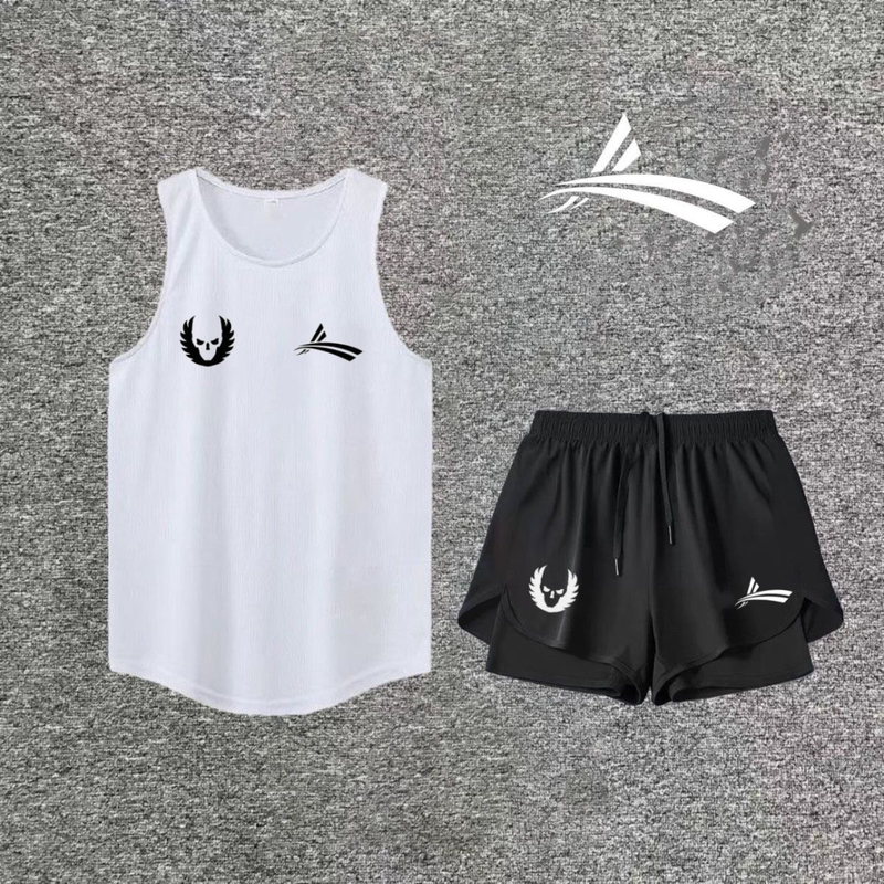 Vola Volan Summer Track and Field Sports Suit Men's Training Quick-Drying Student Running Vest Training Shorts Basketball Uniform