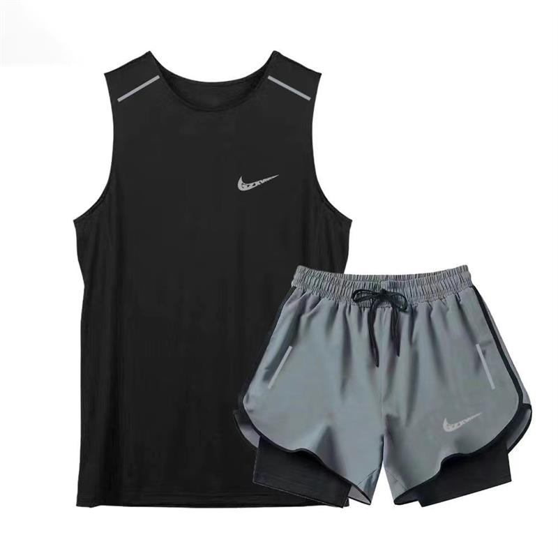 スポーツ身体検査 男女兼用マラソン ゆったりランニングベスト 3点パンツ 陸上トレーニングスーツ 速乾性ハードル