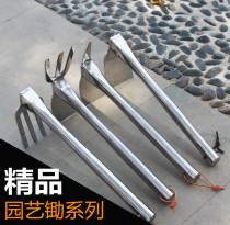 Stainless steel gardening tools dual-purpose rakes flowers vegetables turrets picks gardening hoe household planting hoes