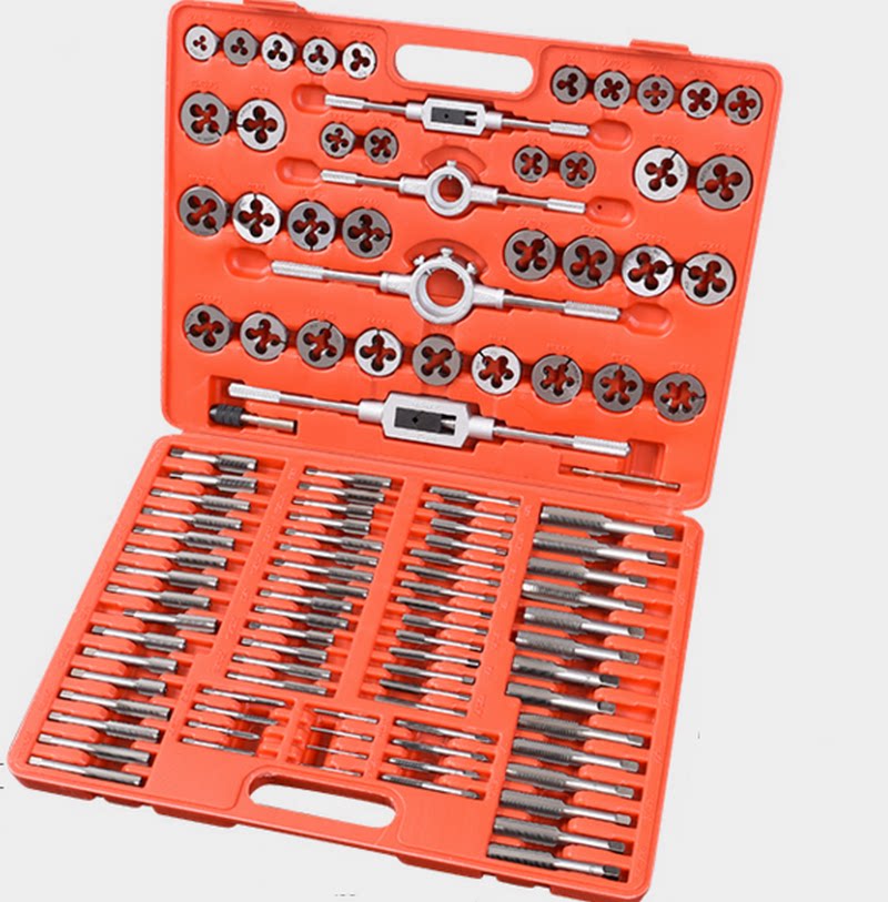 Screw tapping die set 110 in 1 screw tapping round die set screw tooth repair tool metric