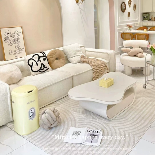 Дизайнерский диван, кремовая ткань, ретро вилла, тост