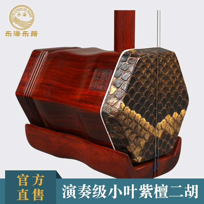 Lehai erhu leaflet rosewood erhu nhạc cụ người mới bắt đầu kiểm tra chơi Ivorian rosewood 7211TF - Nhạc cụ dân tộc