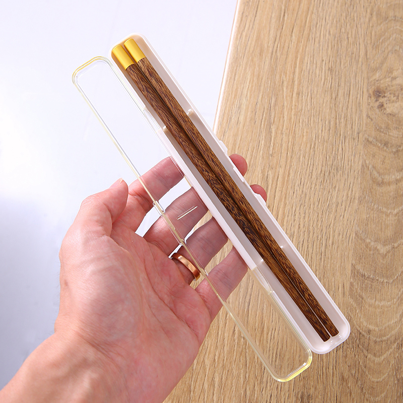 Portable Chopsticks for Travel, Single or Double Chopsticks for One Person, Personal Use Box, Chopstick Storage Box, Single-Person Chopstick Set