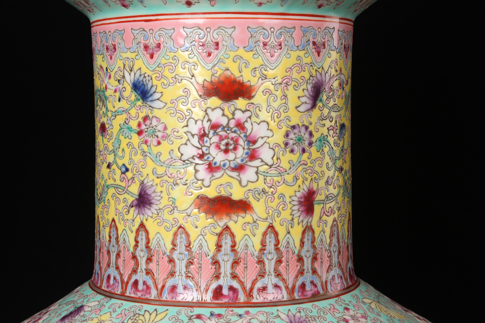 Antique hand - made jingdezhen ceramics factory goods pastel the king of the imitation of xian Chinese style household crafts are big vase