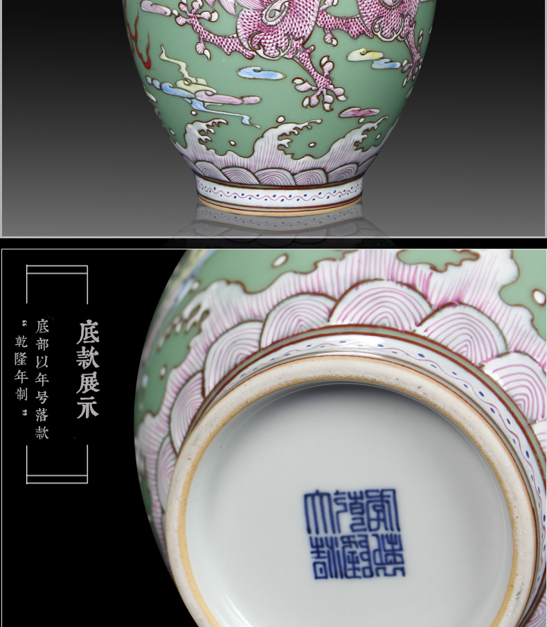 Jingdezhen blue and white Chinese dragon playing beads ceramics furnishing articles, general tank storage tank caddy fixings furnishing articles