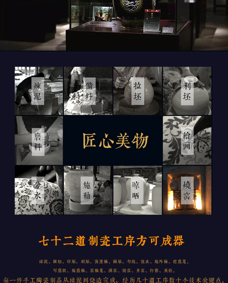 Jingdezhen hand - made gold enamel and open the world lion lion ear small tea pot storage tank furnishing articles of handicraft