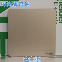 Schneider Electric blank panel switch power outlet Whiteboard cassette bezel cover Yishang twilight gold