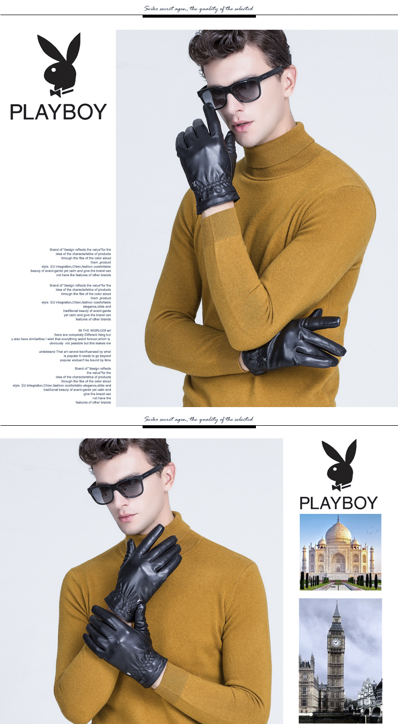Gants pour homme PLAYBOY     - Ref 2781671 Image 17