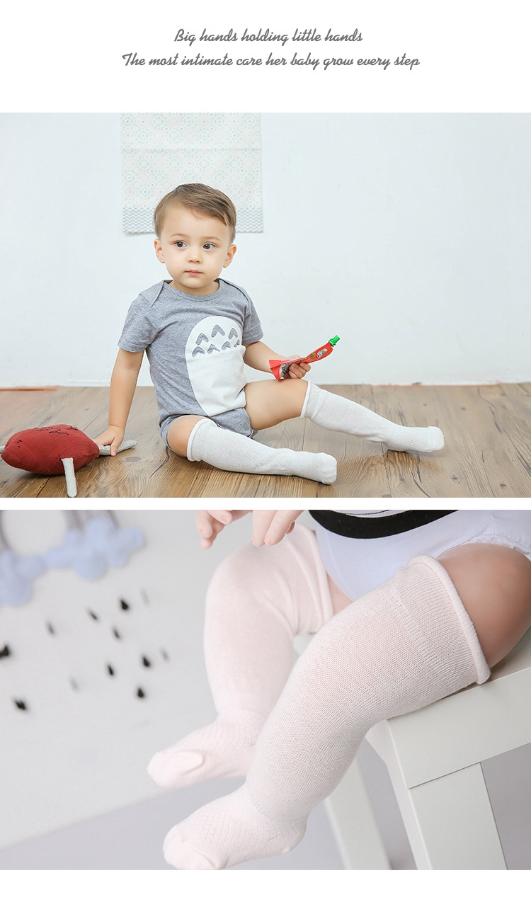 Bé vớ mùa hè phần mỏng cotton 0-1-3 tuổi trẻ sơ sinh vớ ống chàng trai và cô gái siêu mỏng vớ em bé