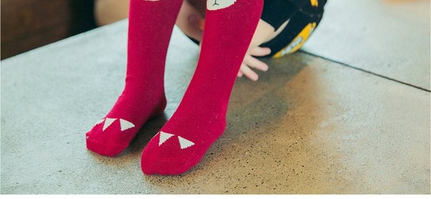 Vớ trẻ em mùa thu và mùa đông cotton cotton cho bé trai vớ dài bé gái trong ống trẻ em vớ sàn trẻ em vớ tất thú cho bé