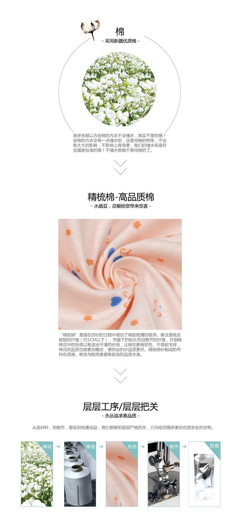 Slip Moyen-âge CRYSTAL BEAN en coton - Ref 641598 Image 9