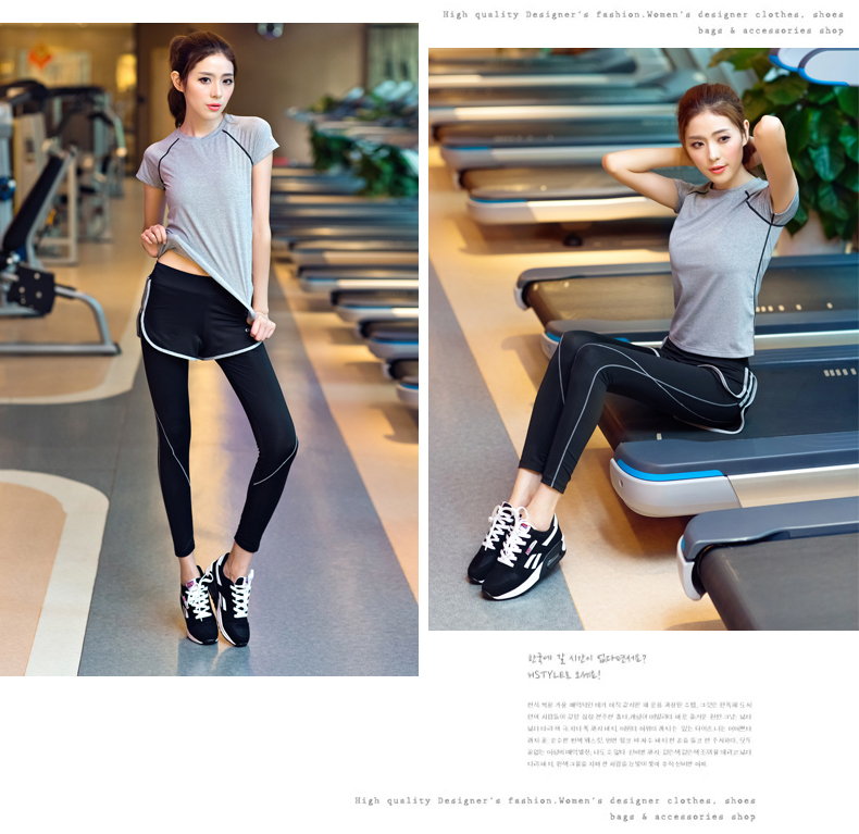 Ani Lưới Red Yoga Mặc Thể dục Mặc Phụ nữ Thể dục nhịp điệu Chạy Yoga Tops Thể thao Tay áo ngắn Áo thun ngắn tay áo tập yoga