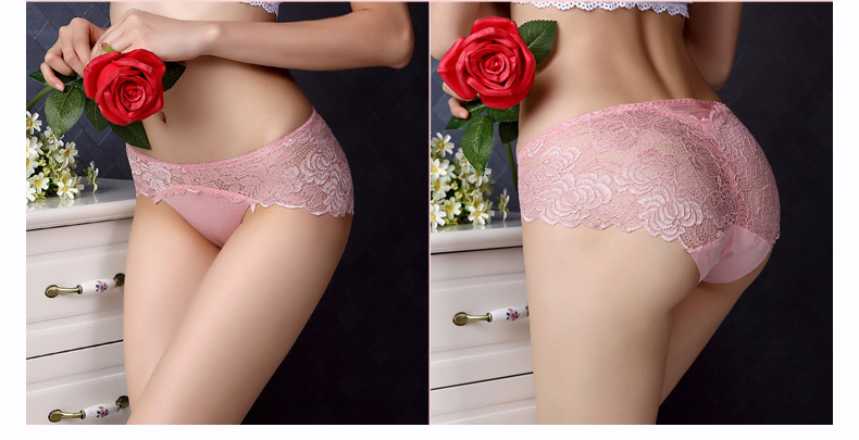 Quần áo gợi cảm, phụ nữ, mùa hè, ren trong suốt, không có dấu vết, thắt lưng, đồ lót gợi cảm, lụa băng, đáy, quần lót cotton quần lót lọt khe xẻ đáy