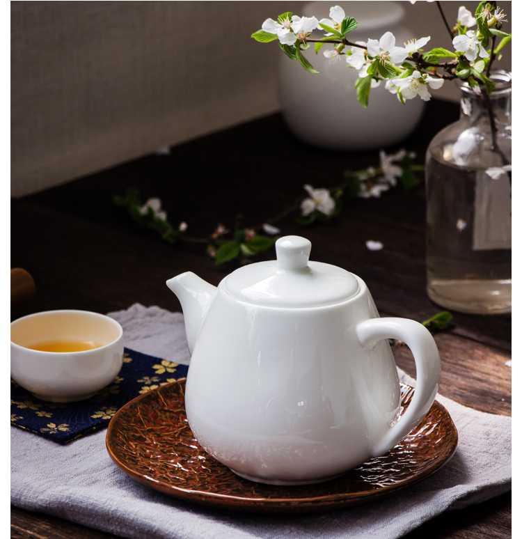 Modern Chinese style white ipads China | ceramic teapot large small single pot of flower teapot tea pot of belt filter