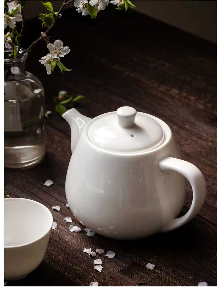 Modern Chinese style white ipads China | ceramic teapot large small single pot of flower teapot tea pot of belt filter