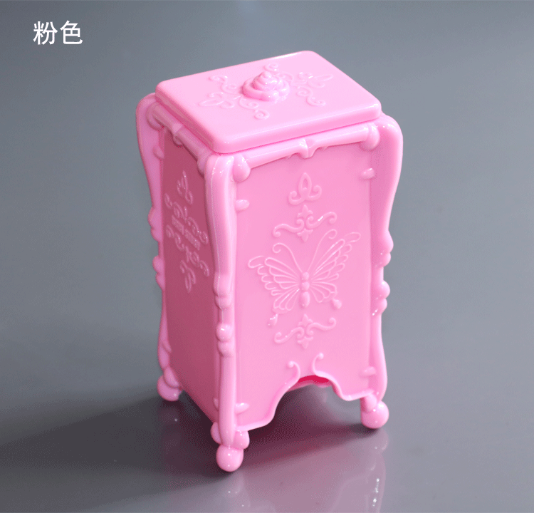 包邮美甲收纳盒 洗甲巾卸甲棉化妆棉片盒 店用桌面工具美甲巾抽盒