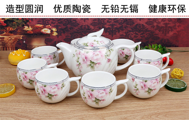 Ya cheng DE 8 + 1 bird of paradise, tea water set porcelain teapot teacup 9 piece tea set tea service of a complete set of ceramic pot cup